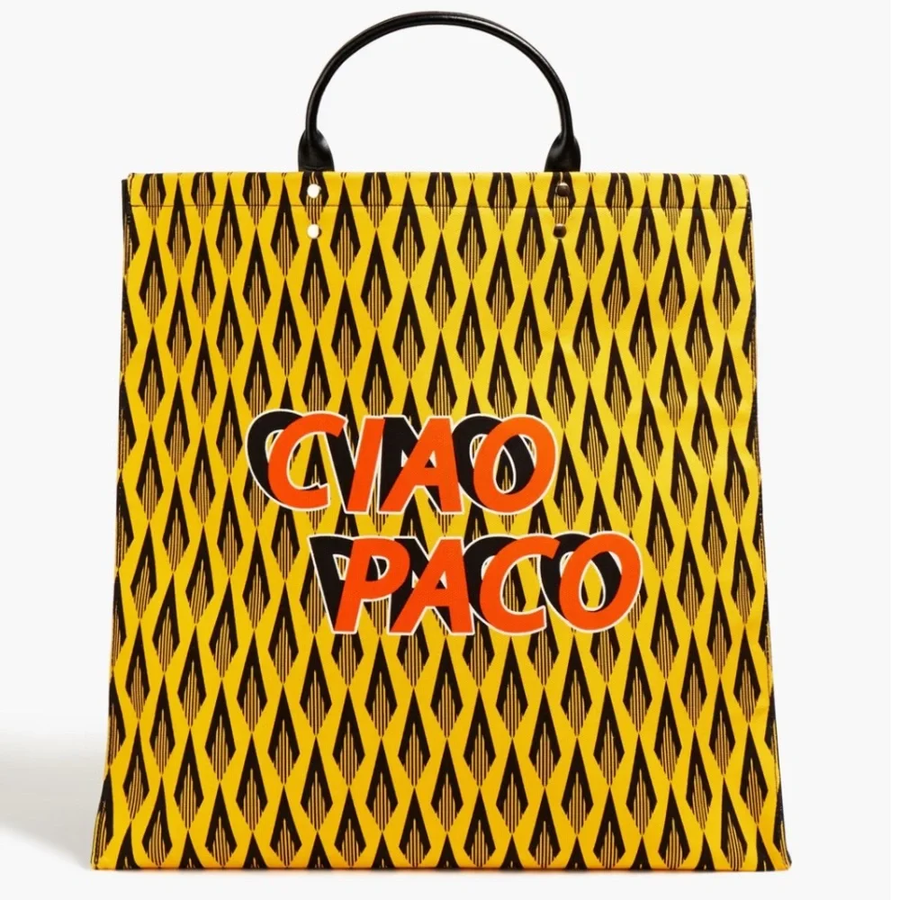 RABANNE Printed canvas tote - Picture 3 of 12